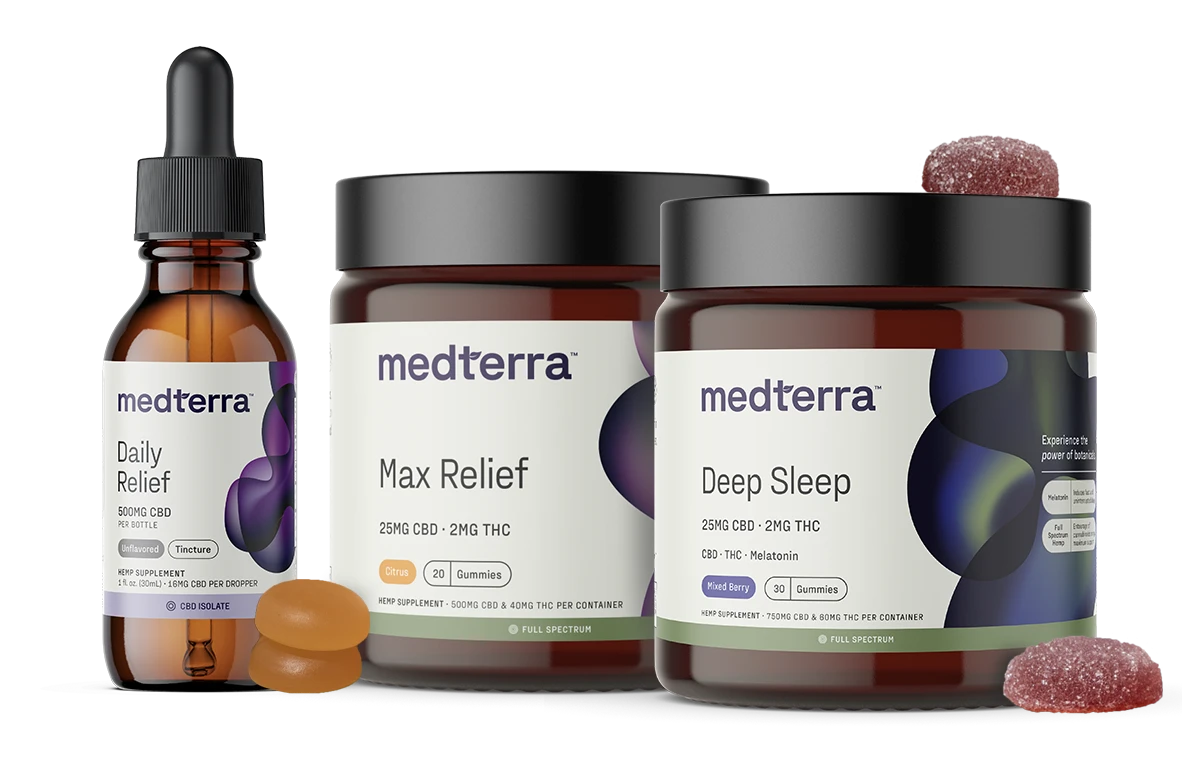 medterra cbd daily relief tincture max relief gummies deep sleep gummies - premium cbd products lab-tested