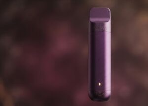 A sleek, high-quality hitz 2g disposable device held in a hand against a modern background.